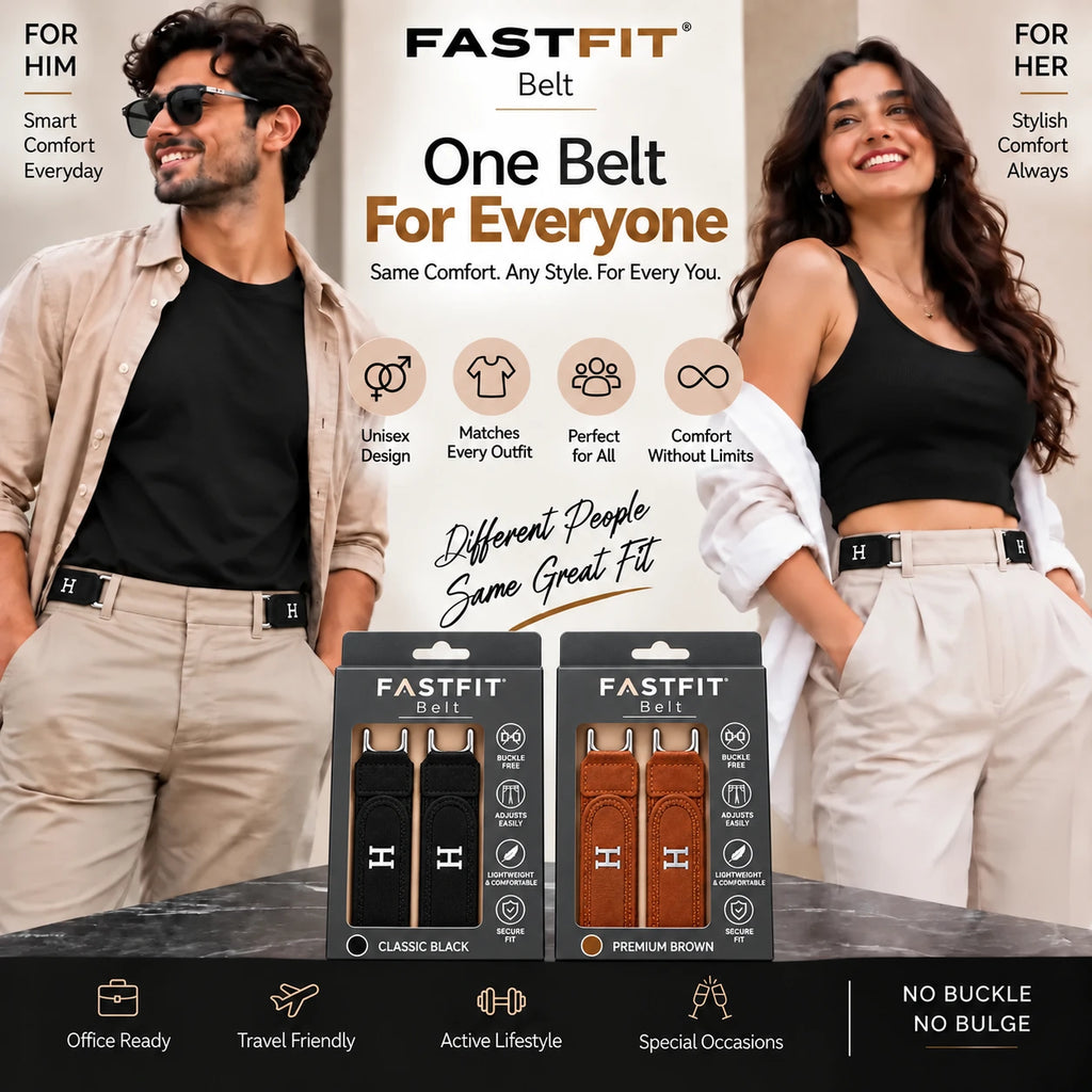 FASTFIT Belt | Comfortable Fit Without Bulk | Buy 1 Get 1 Free🔥