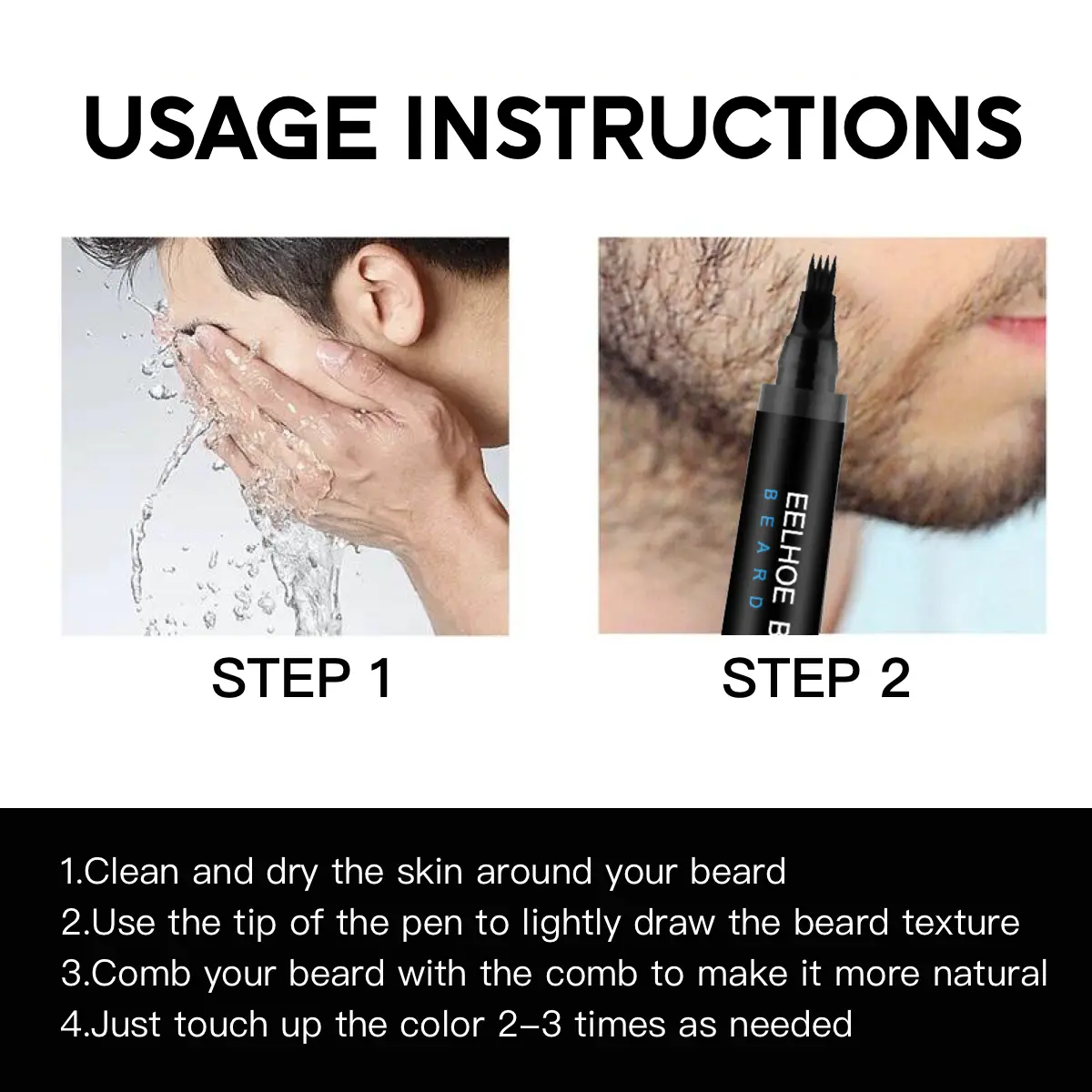 EELHOE Beard Filler Pen Kit for Men