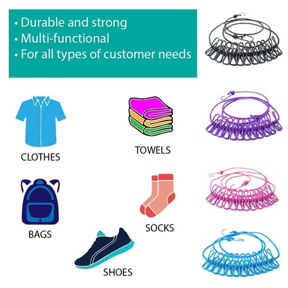 Retractable and Portable Clothesline