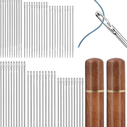 30pcs Self-Threading Sewing Needles | Easy Thread for All Fabrics🔥
