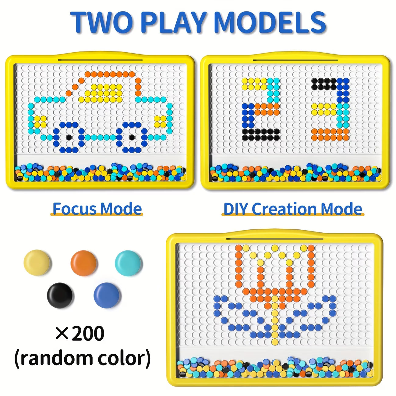 Magnetic Doodle Board with Pen (🔥20 Free Pattern Cards)