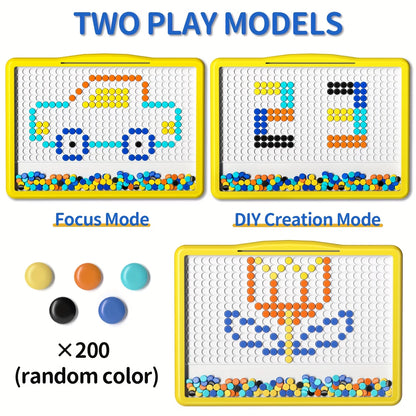 Magnetic Doodle Board with Pen (🔥20 Free Pattern Cards)