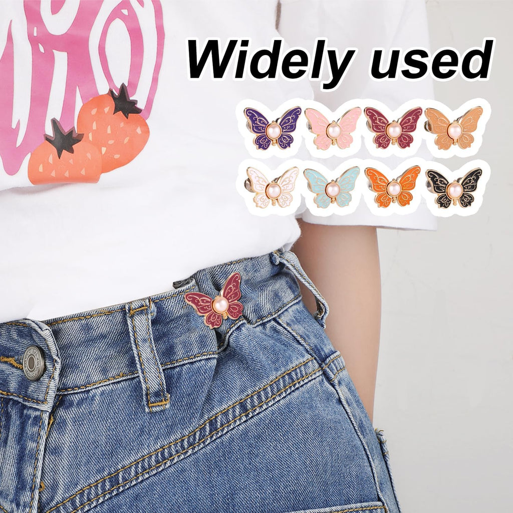 Butterfly Pearl Brooch Pin Set for Women | Stylish Dress, Scarf & Waist Adjuster | 60% OFF🔥