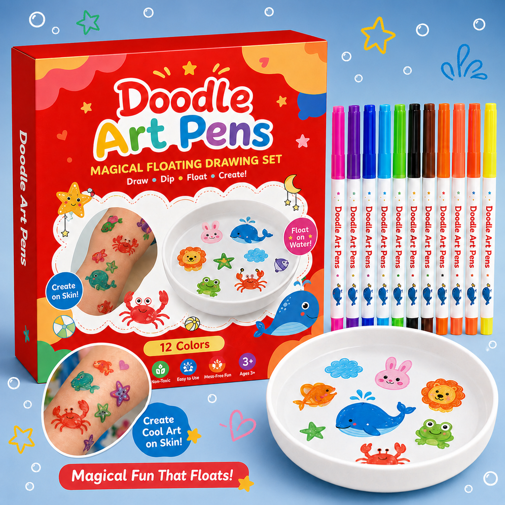 Doodle Art Pens | Draw, Float & Reuse |🔥 Buy 1 Get 1 Free 🔥