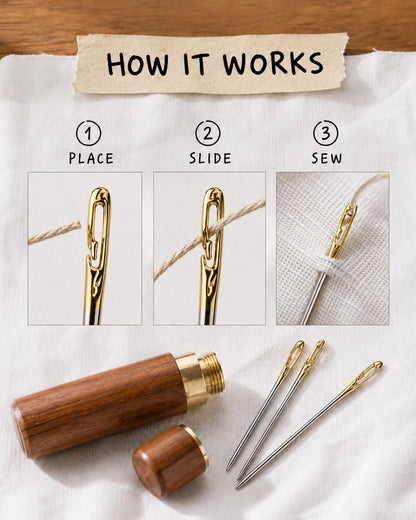 Self-Threading Sewing Needles | Magic Smart Slot Design |    Buy 1 Get 1 - Only for Today 🔥