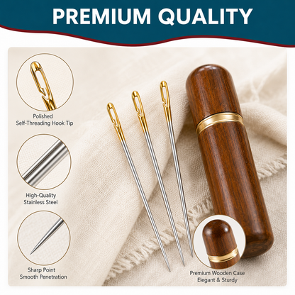Self-Threading Sewing Needles | Magic Smart Slot Design |    Buy 1 Get 1 - Only for Today 🔥