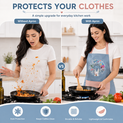 😍Mess-Free Multipurpose Apron | ✨Cook like a chef | 🔥Buy 1 get 1 free