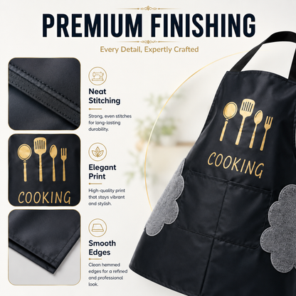 😍Mess-Free Multipurpose Apron | ✨Cook like a chef | 🔥Buy 1 get 1 free