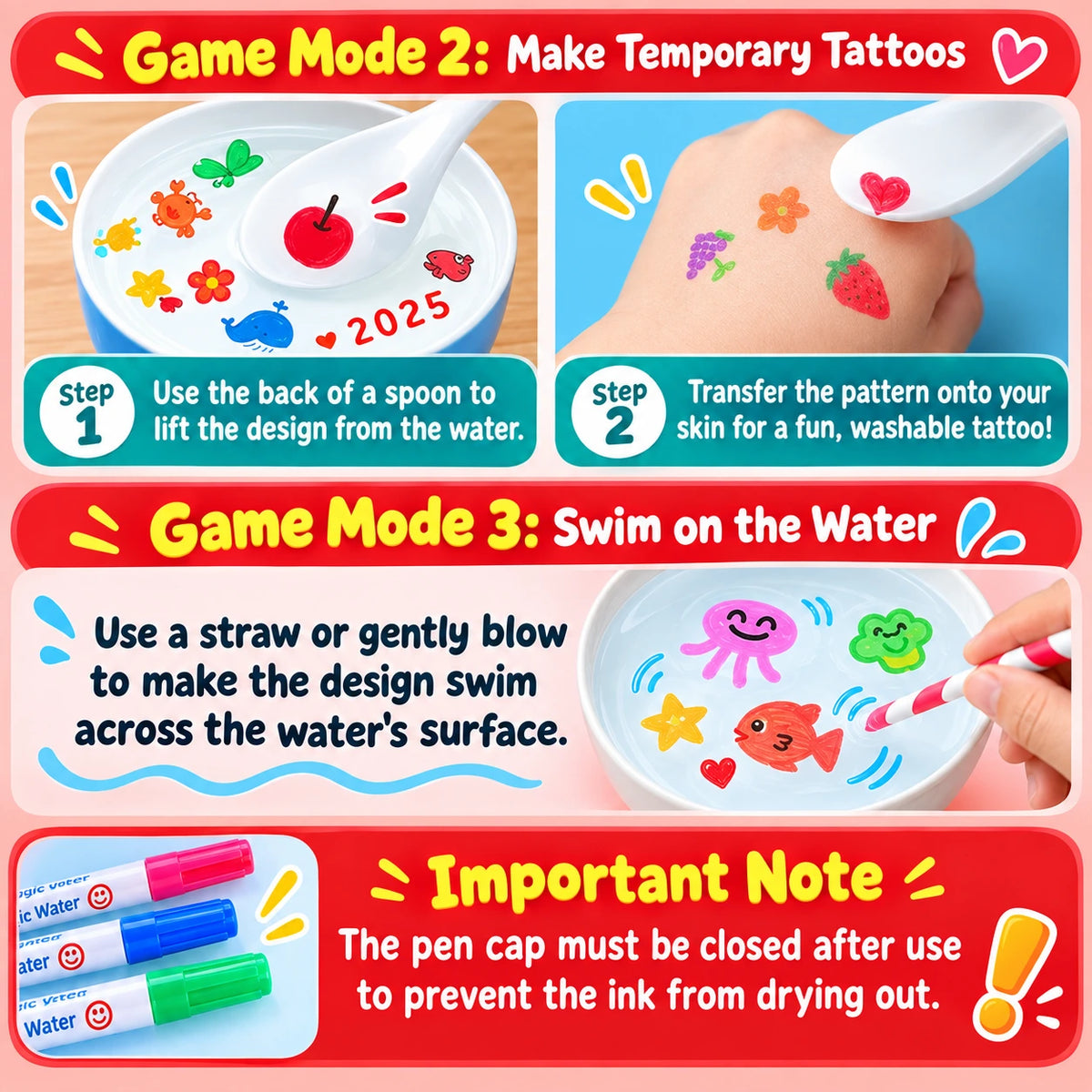 Doodle Art Pens | Draw, Float & Reuse |🔥 Buy 1 Get 1 Free 🔥
