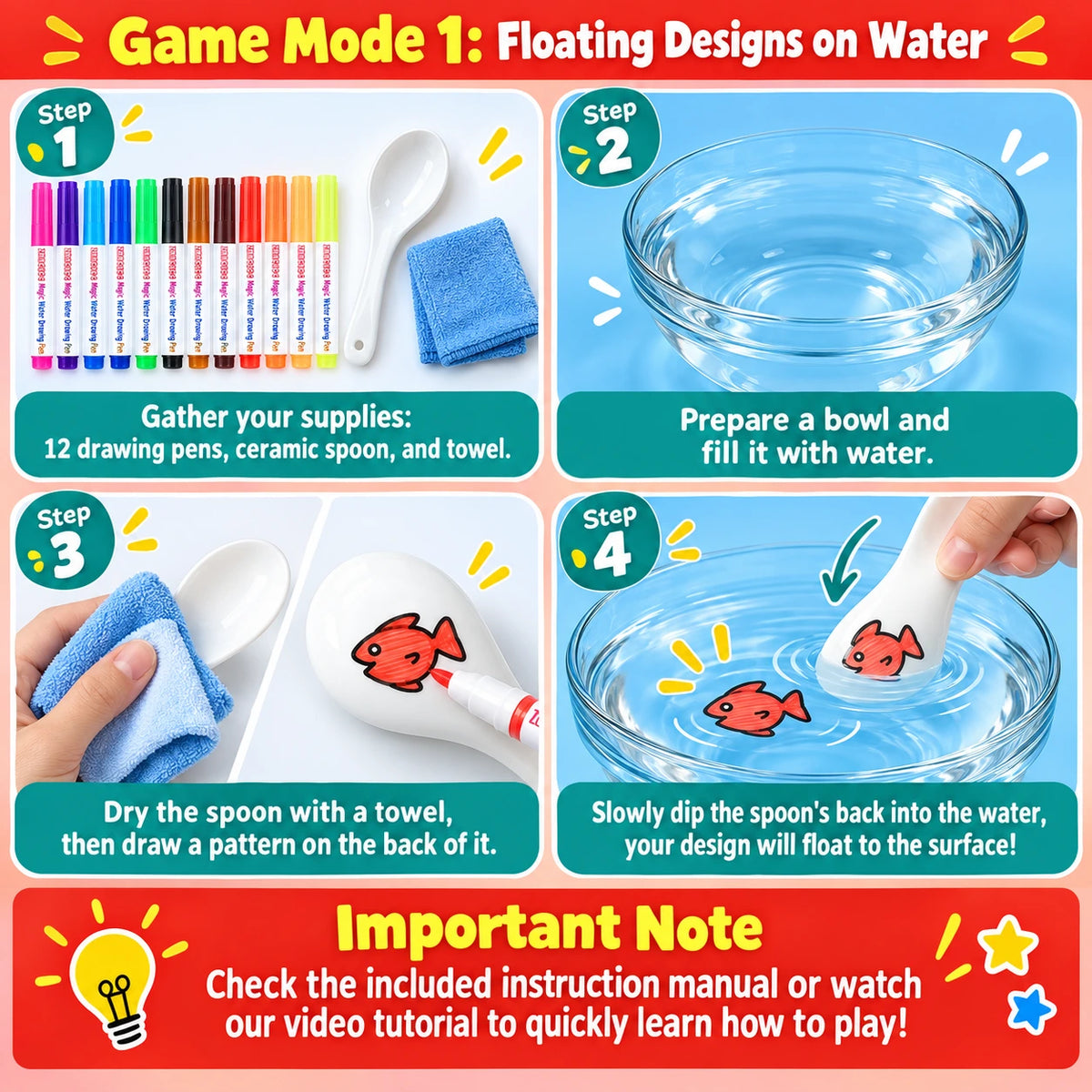 Doodle Art Pens | Draw, Float & Reuse |🔥 Buy 1 Get 1 Free 🔥