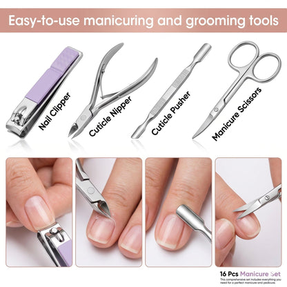 16-in-One Nail Care Kit- Salon like Grooming at Home💅