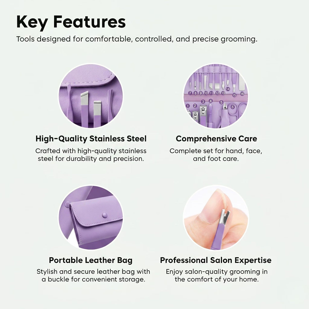 16-in-One Nail Care Kit- Salon like Grooming at Home💅
