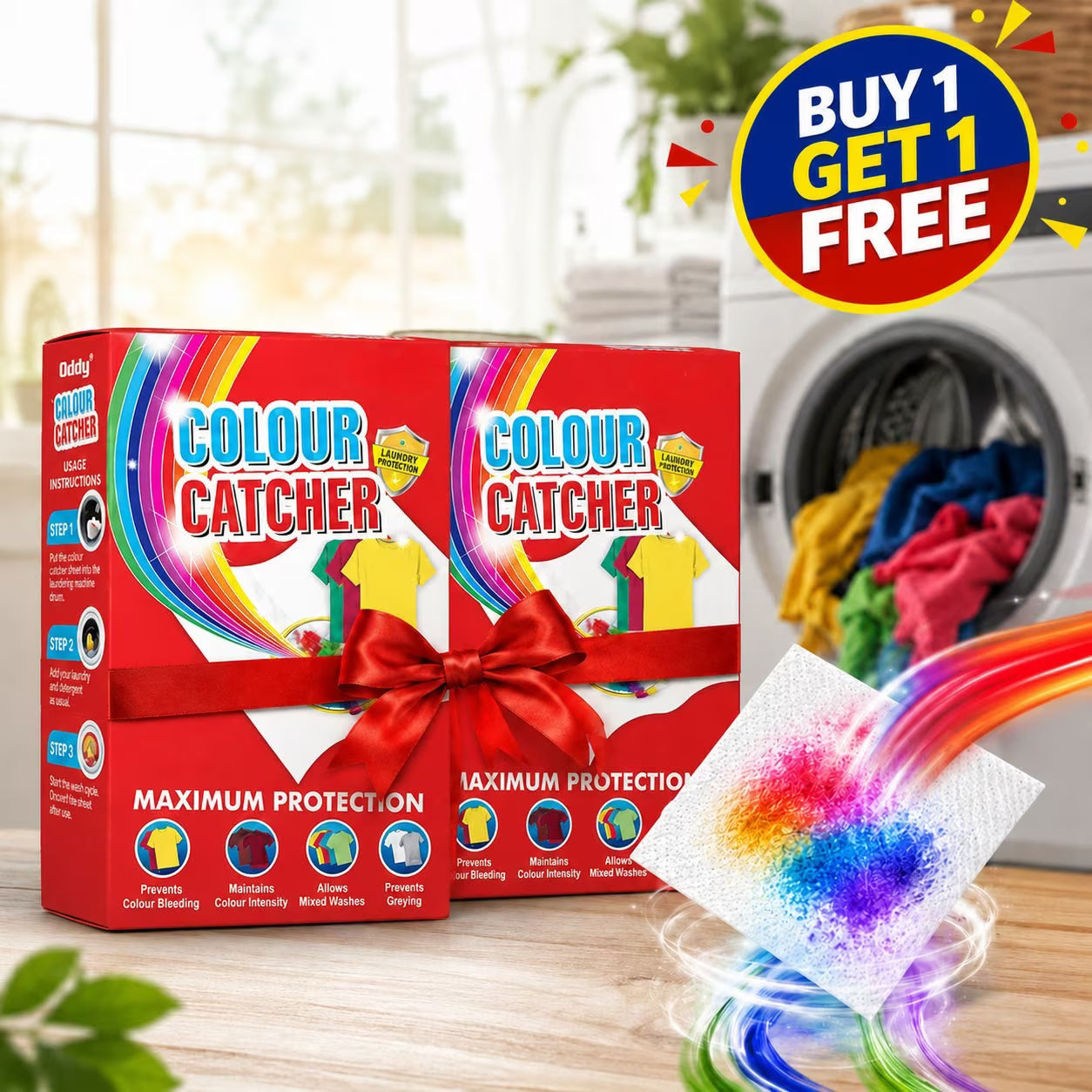 Magic Sheets | Long-Lasting Color Protection | Protects Whites & Colors | Buy 1 Get 1 Free🔥