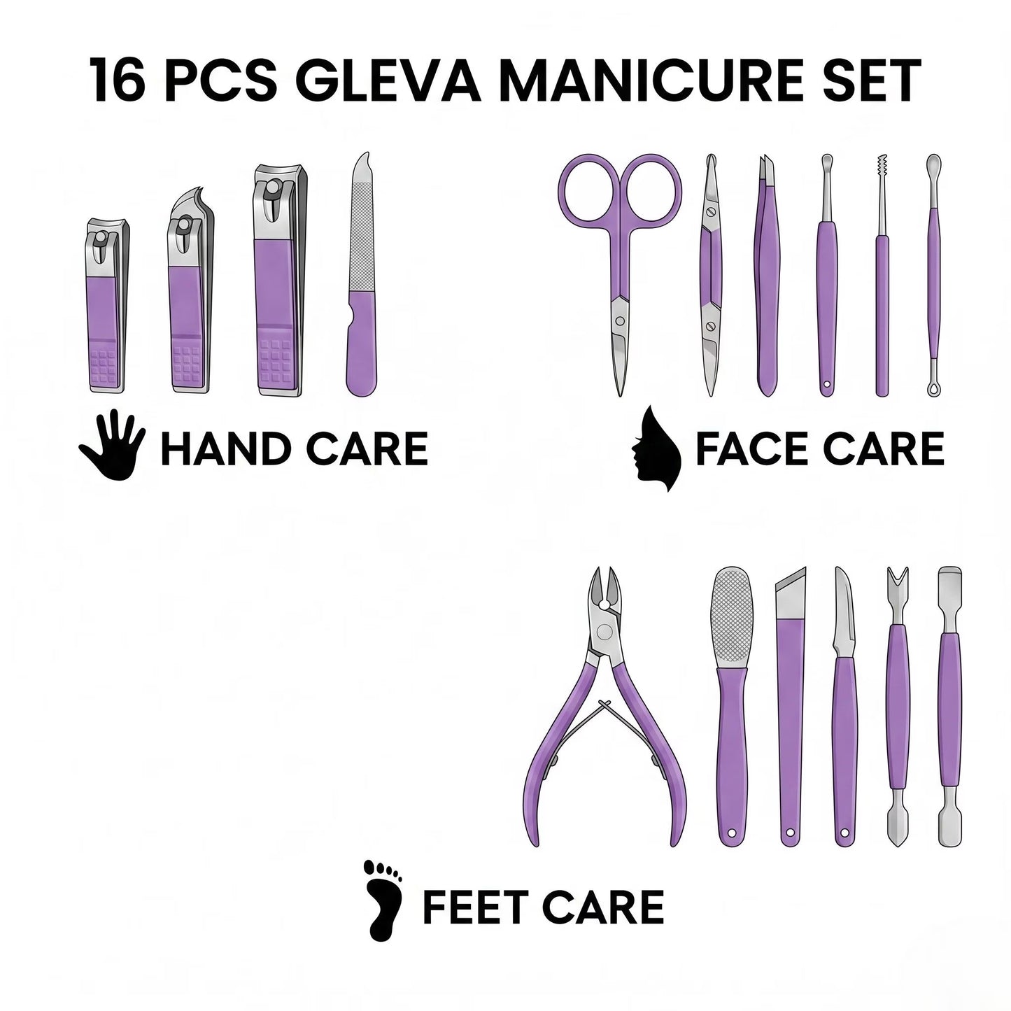 16-in-One Nail Care Kit- Salon like Grooming at Home💅