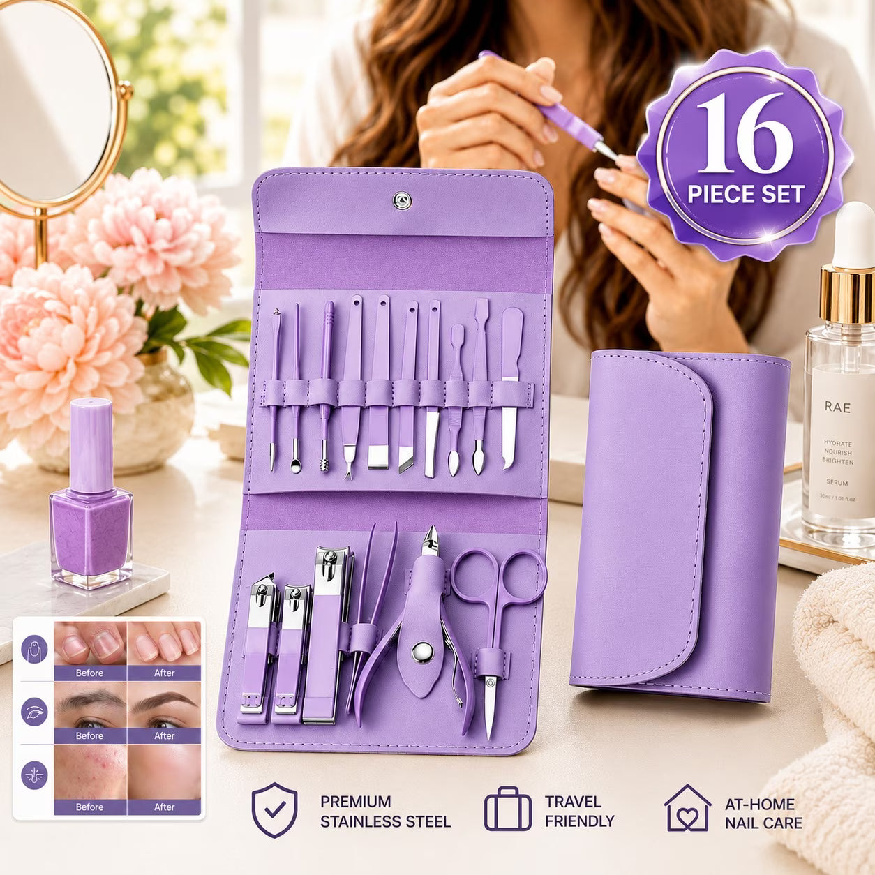 16-in-One Nail Care Kit- Salon like Grooming at Home💅