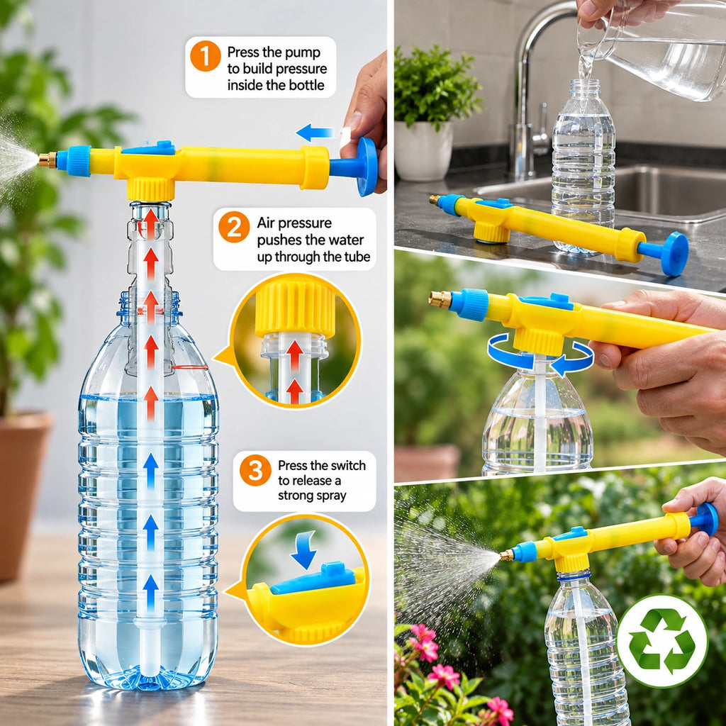 All-in-One Pressure Sprayer | Adjustable & Powerful Spray | Buy 1 Get 1 Free 🔥