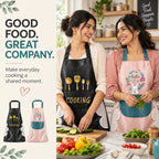 Kitchenchef's Apron -  ✨ High Quality | Buy 1 Get 1 Free | Black & Cream