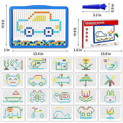 Magnetic Doodle Board with Pen (🔥20 Free Pattern Cards)