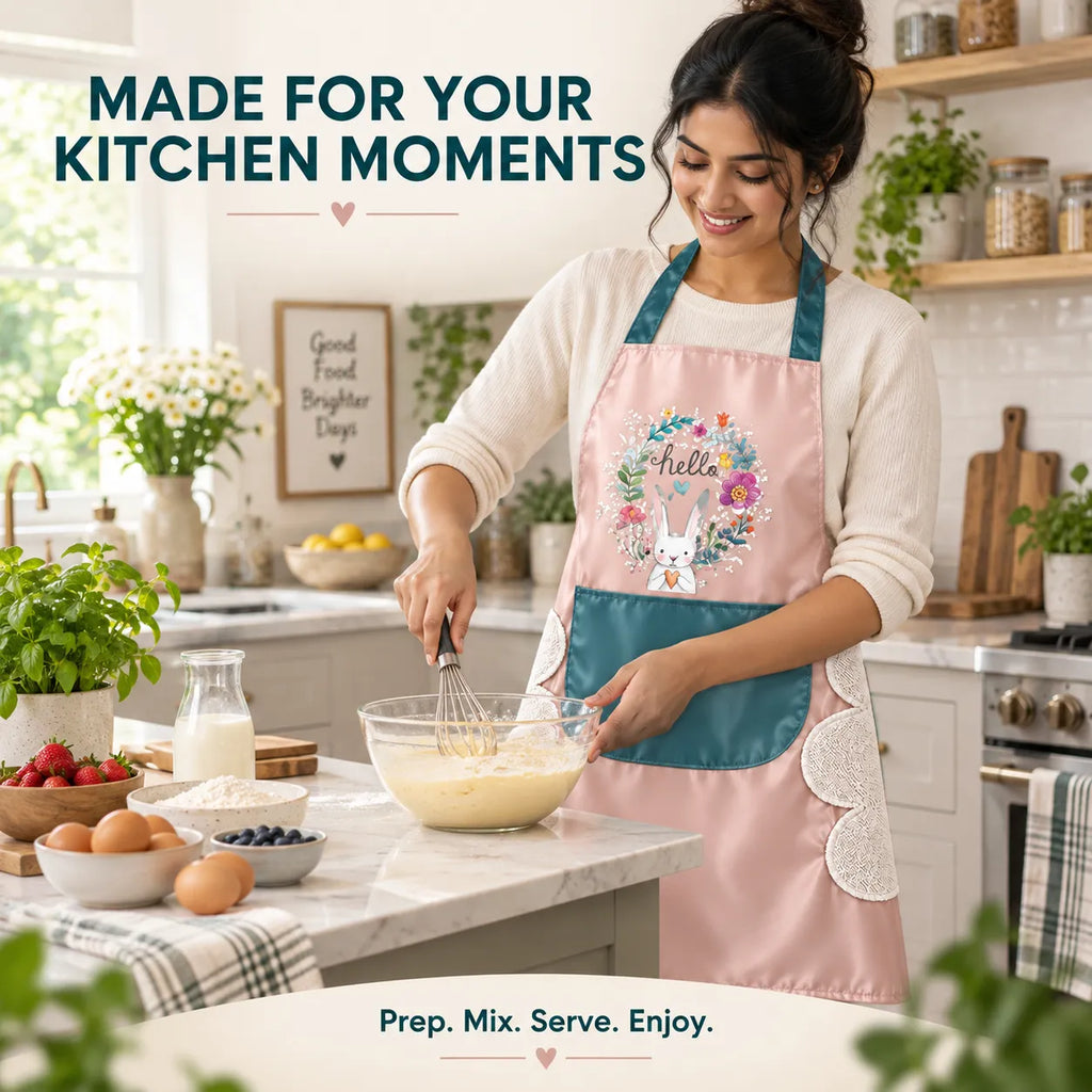 Kitchenchef's Apron -  ✨ High Quality | Buy 1 Get 1 Free | Black & Cream
