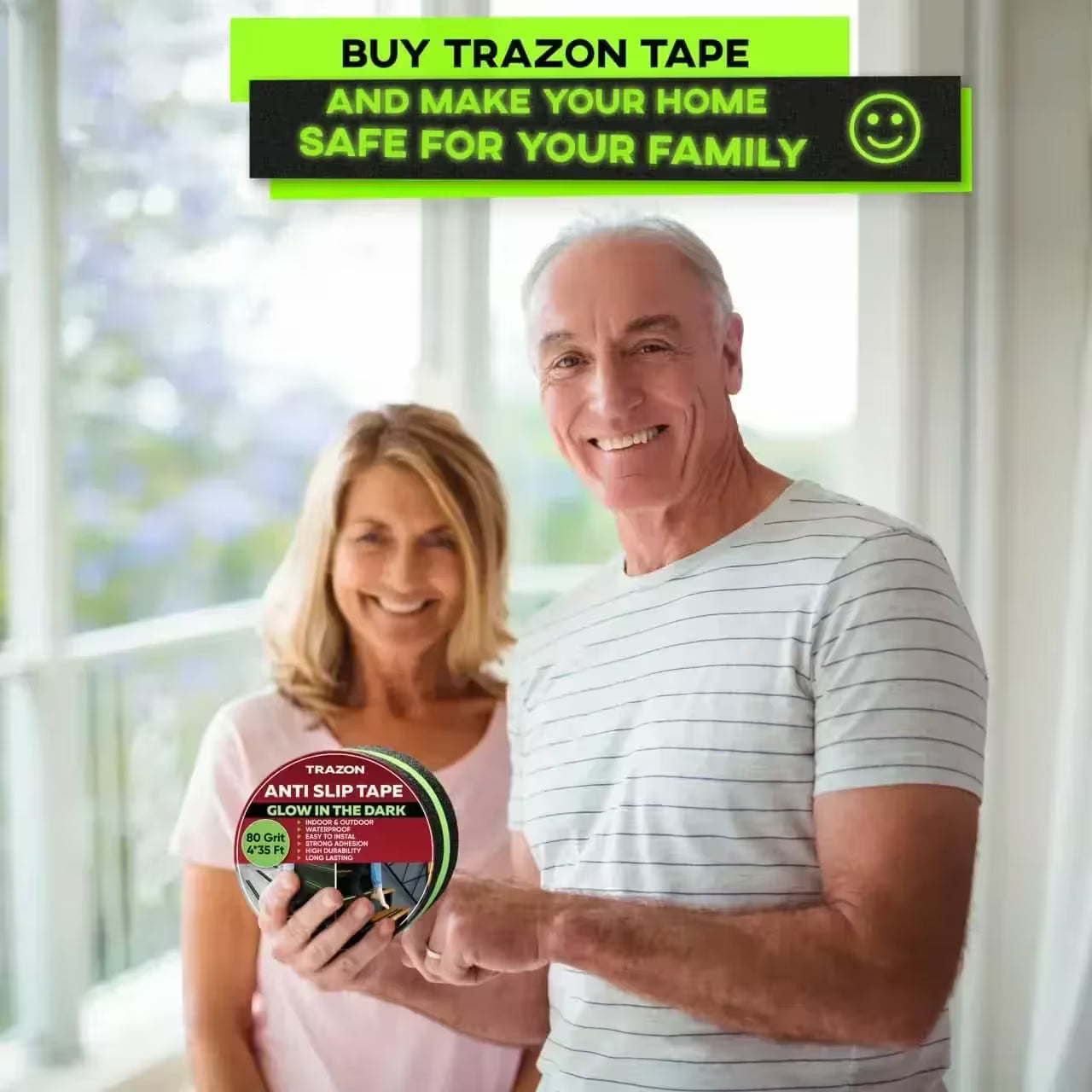 Anti Slip Tape | Glow-in-the-Dark | 35ft Length | ✨ BUY 1 GET 1 FREE!!